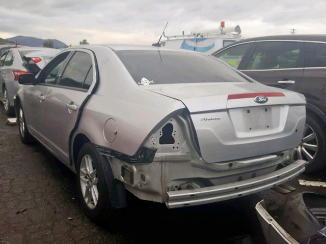 3FAHP0GA1CR116640 - 2012 FORD FUSION S SILVER photo 3