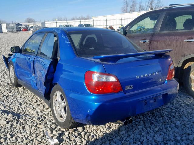 JF1GD29654H510721 - 2004 SUBARU IMPREZA WR BLUE photo 3