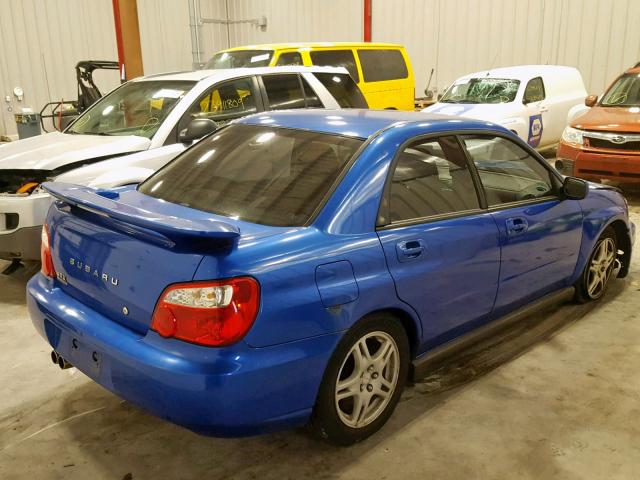 JF1GD29654H510721 - 2004 SUBARU IMPREZA WR BLUE photo 4