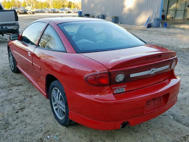 1G1JH12F537290535 - 2003 CHEVROLET CAVALIER L RED photo 3