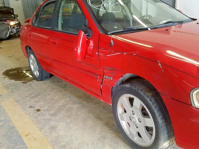 3N1CB51DX6L502812 - 2006 NISSAN SENTRA 1.8 RED photo 9