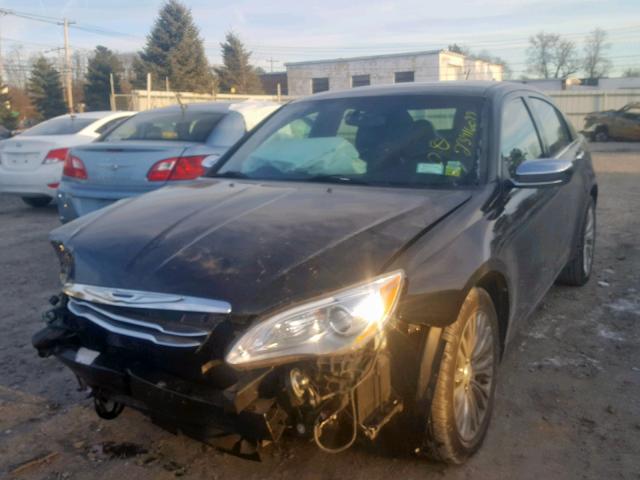 1C3BC2FG4BN599737 - 2011 CHRYSLER 200 LIMITE BLACK photo 2