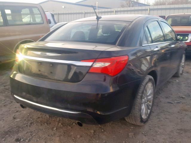 1C3BC2FG4BN599737 - 2011 CHRYSLER 200 LIMITE BLACK photo 4