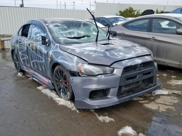 JA32W8FV1BU034466 - 2011 MITSUBISHI LANCER EVO GRAY photo 1