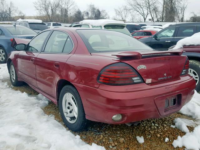 1G2NE52E75M141553 - 2005 PONTIAC GRAND AM S MAROON photo 3