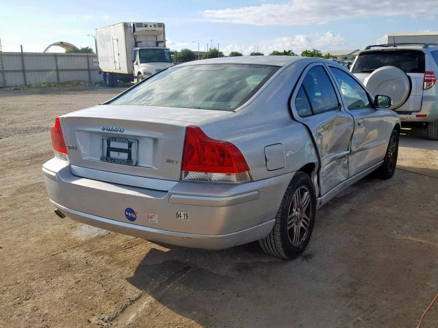 YV1RS592772635194 - 2007 VOLVO S60 2.5T SILVER photo 4