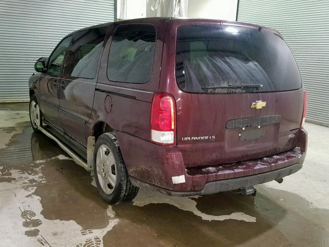 1GNDV23157D116257 - 2007 CHEVROLET UPLANDER L მუქწითელი ფოტო 3