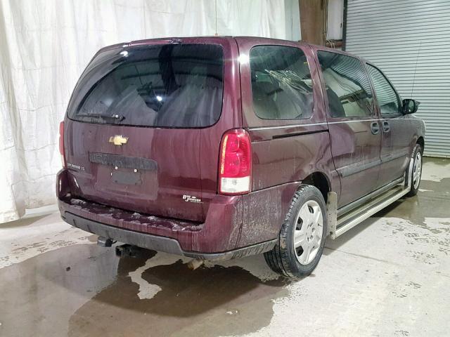 1GNDV23157D116257 - 2007 CHEVROLET UPLANDER L მუქწითელი ფოტო 4