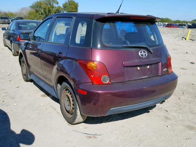 JTKKT604450122222 - 2005 TOYOTA SCION XA BURGUNDY photo 3