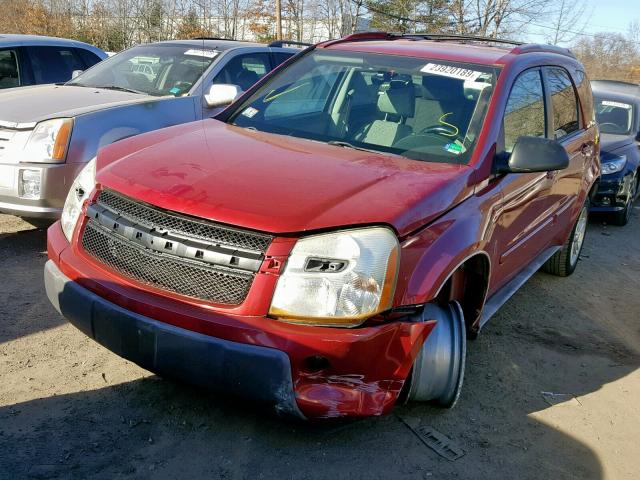 2CNDL73F956095976 - 2005 CHEVROLET EQUINOX LT MAROON photo 2