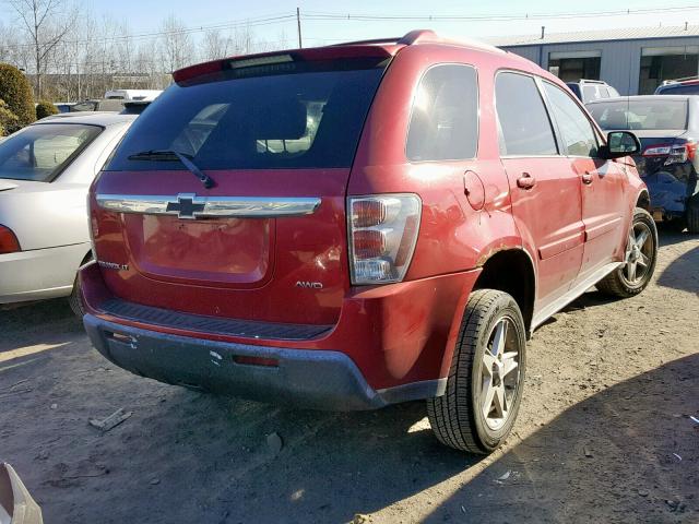 2CNDL73F956095976 - 2005 CHEVROLET EQUINOX LT MAROON photo 4