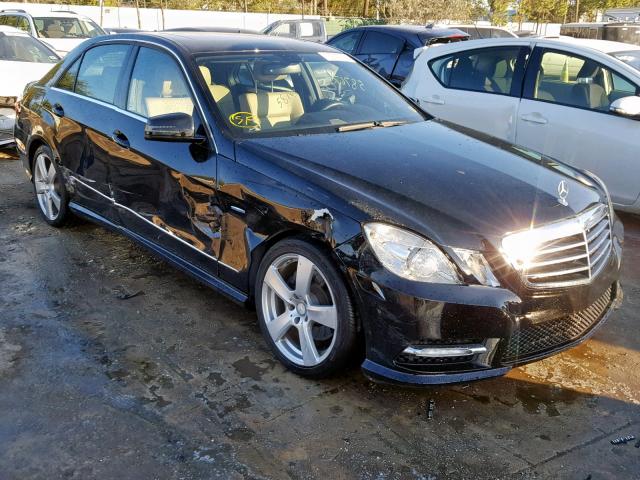 WDDHF5KB8CA526569 - 2012 MERCEDES-BENZ E 350 BLACK photo 1