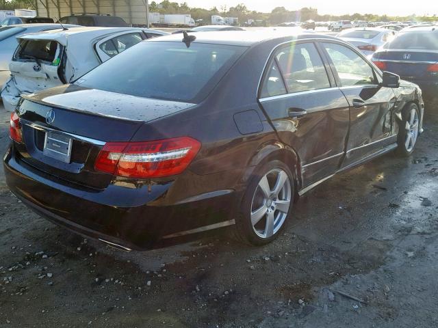 WDDHF5KB8CA526569 - 2012 MERCEDES-BENZ E 350 BLACK photo 4