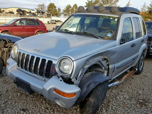 1J4GL38K24W141517 - 2004 JEEP LIBERTY RE SILVER photo 2