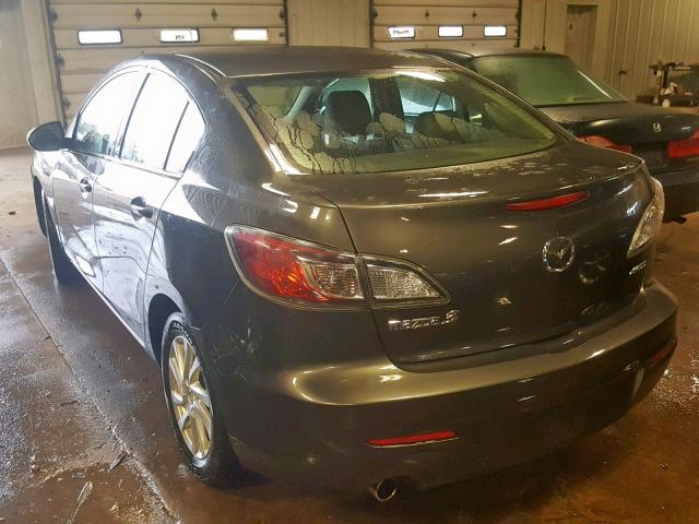 JM1BL1W77C1642028 - 2012 MAZDA 3 I GRAY photo 3