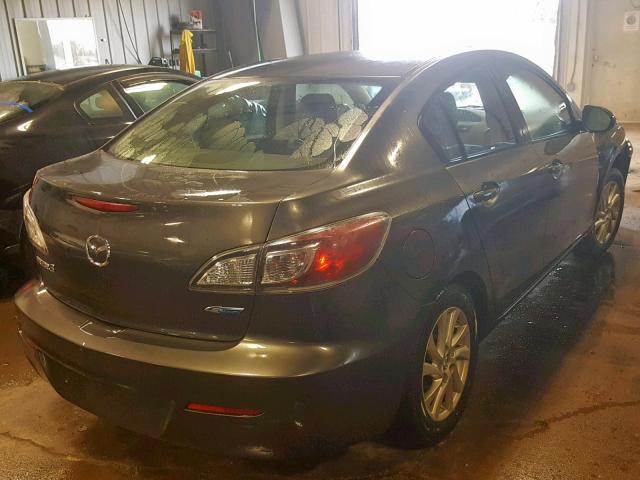 JM1BL1W77C1642028 - 2012 MAZDA 3 I GRAY photo 4