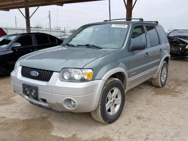 1FMCU95H25KC96389 - 2005 FORD ESCAPE HEV GREEN photo 2