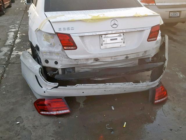 WDDHF5KB8EA886590 - 2014 MERCEDES-BENZ E 350 WHITE photo 9