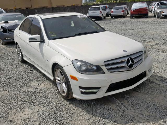 WDDGF4HB4CR219950 - 2012 MERCEDES-BENZ C 250 WHITE photo 1