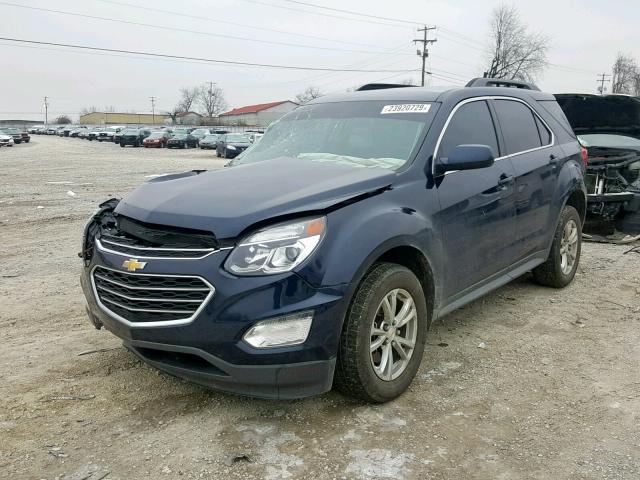 2GNFLFEK5H6310511 - 2017 CHEVROLET EQUINOX LT ლურჯი ფოტო 2