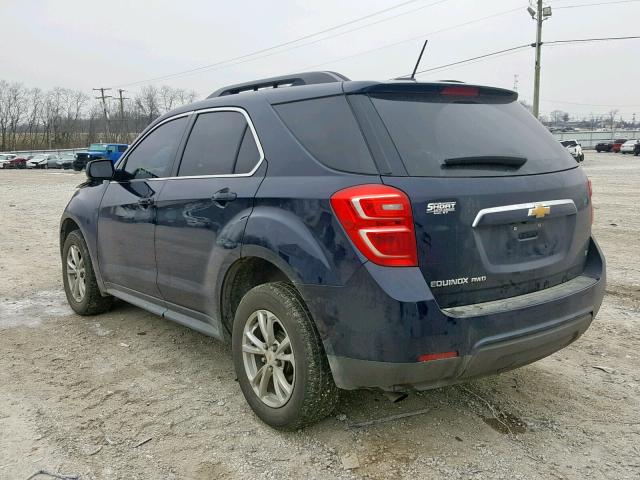 2GNFLFEK5H6310511 - 2017 CHEVROLET EQUINOX LT ლურჯი ფოტო 3
