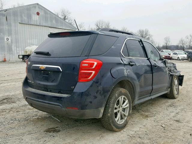 2GNFLFEK5H6310511 - 2017 CHEVROLET EQUINOX LT ლურჯი ფოტო 4