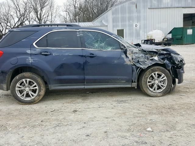 2GNFLFEK5H6310511 - 2017 CHEVROLET EQUINOX LT ლურჯი ფოტო 9