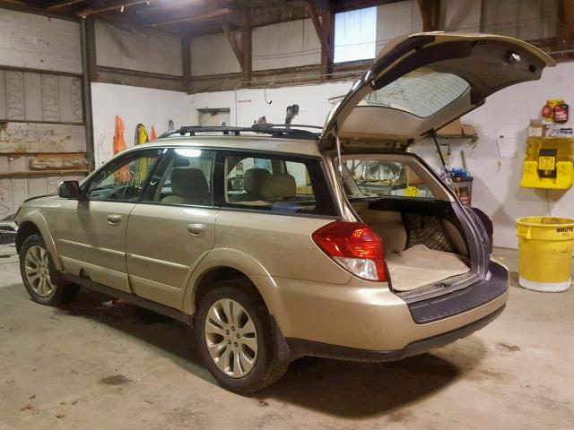 4S4BP86C184329553 - 2008 SUBARU OUTBACK 3. TAN photo 3