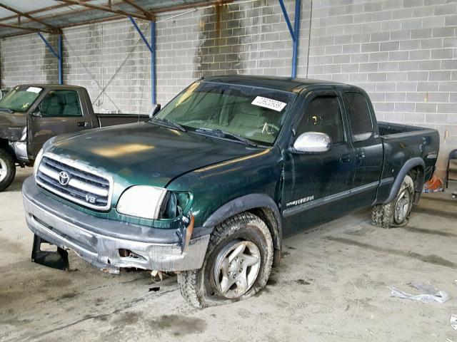 5TBBT44182S303823 - 2002 TOYOTA TUNDRA ACC GREEN photo 2