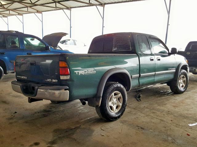 5TBBT44182S303823 - 2002 TOYOTA TUNDRA ACC GREEN photo 4