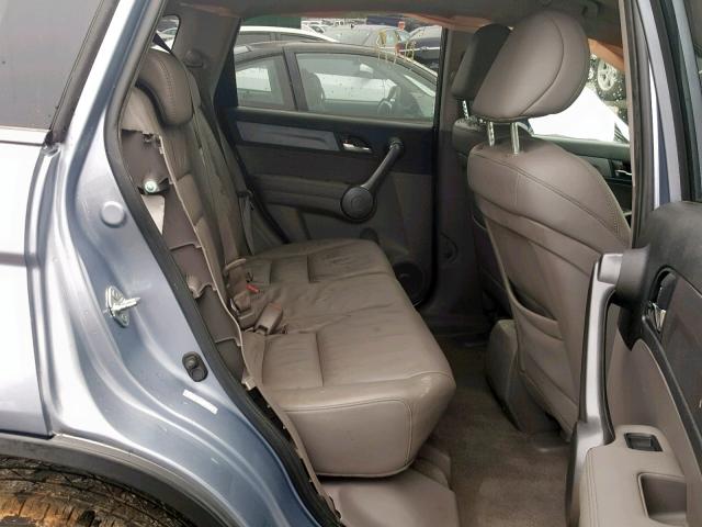 5J6RE38798L004645 - 2008 HONDA CR-V EXL BLUE photo 6