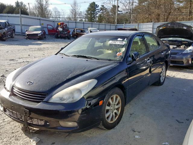 JTHBA30G545031157 - 2004 LEXUS ES 330 BLACK photo 2