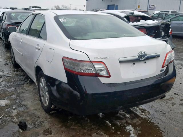 4T1BB3EK0BU139406 - 2011 TOYOTA CAMRY HYBR WHITE photo 3