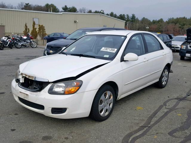 KNAFE222495598192 - 2009 KIA SPECTRA EX WHITE photo 2