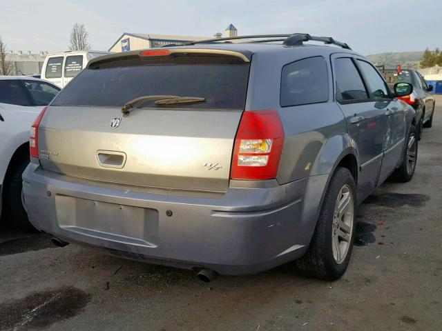 2D8GZ57216H178806 - 2006 DODGE MAGNUM R/T GRAY photo 4