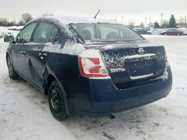 3N1AB61E28L692758 - 2008 NISSAN SENTRA 2.0 BLUE photo 3