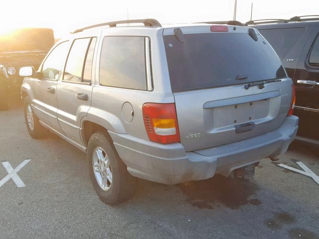 1J4GX48S72C137746 - 2002 JEEP GRAND CHER GRAY photo 3