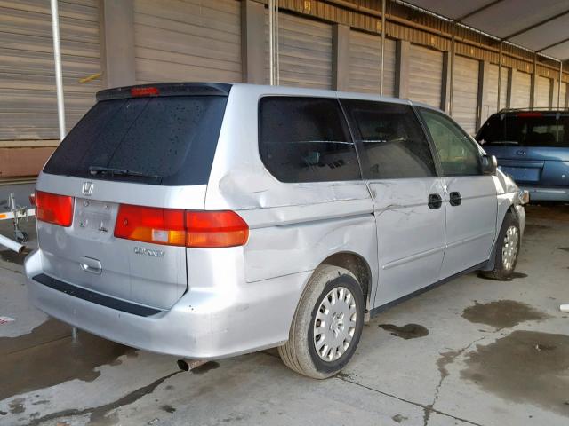 5FNRL18554B113664 - 2004 HONDA ODYSSEY LX SILVER photo 4