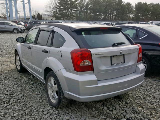 1B3HB48B47D592615 - 2007 DODGE CALIBER SX GRAY photo 3