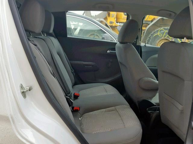 1G1JA6SH9D4180836 - 2013 CHEVROLET SONIC LS 白色 照片 6