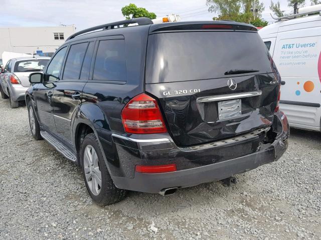 4JGBF22E37A281058 - 2007 MERCEDES-BENZ GL 320 CDI BLACK photo 3