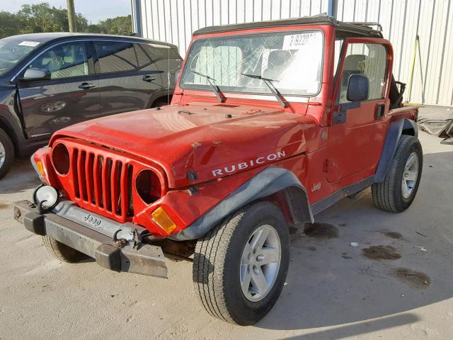 1J4FA69S14P719392 - 2004 JEEP WRANGLER / RED photo 2