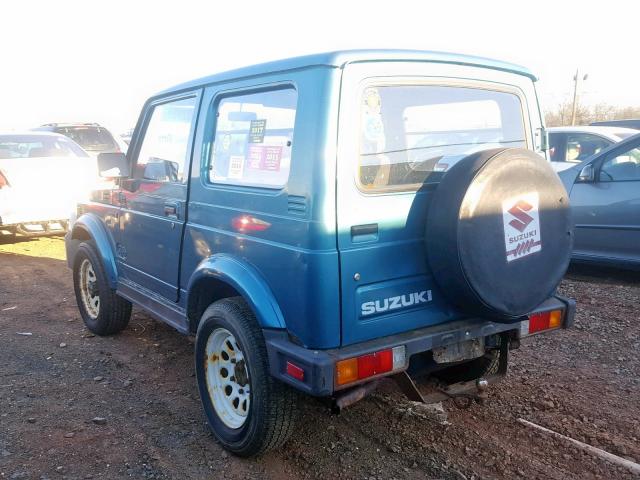 JS4JC51V4J4151157 - 1988 SUZUKI SAMURAI GREEN photo 3