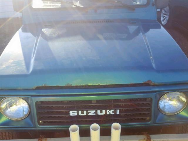 JS4JC51V4J4151157 - 1988 SUZUKI SAMURAI GREEN photo 7