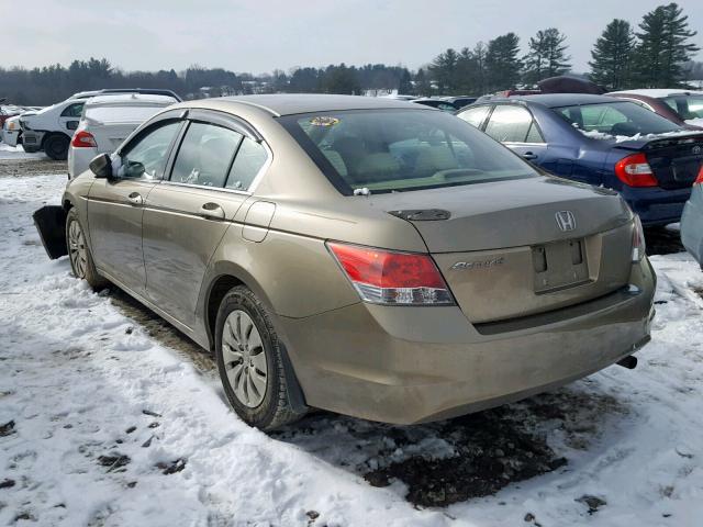 1HGCP26339A145774 - 2009 HONDA ACCORD LX GOLD photo 3