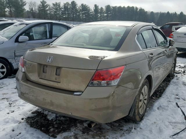 1HGCP26339A145774 - 2009 HONDA ACCORD LX GOLD photo 4