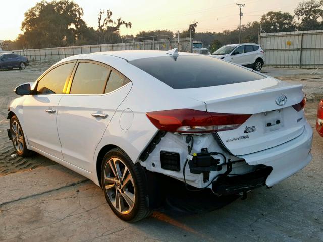 5NPD84LF1HH028907 - 2017 HYUNDAI ELANTRA WHITE photo 3