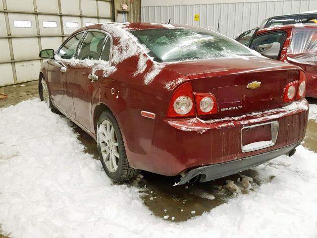 1G1ZE5E70AF111960 - 2010 CHEVROLET MALIBU LTZ წითელი ფოტო 3