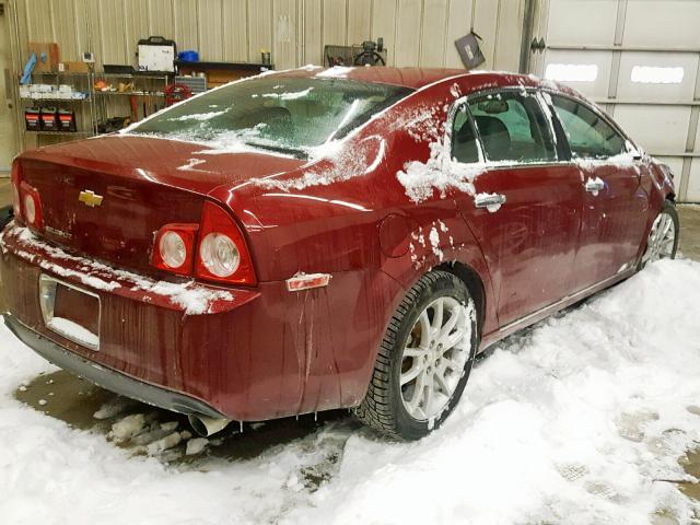 1G1ZE5E70AF111960 - 2010 CHEVROLET MALIBU LTZ წითელი ფოტო 4