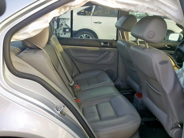 3VWSE69M93M110014 - 2003 VOLKSWAGEN JETTA GLS SILVER photo 6